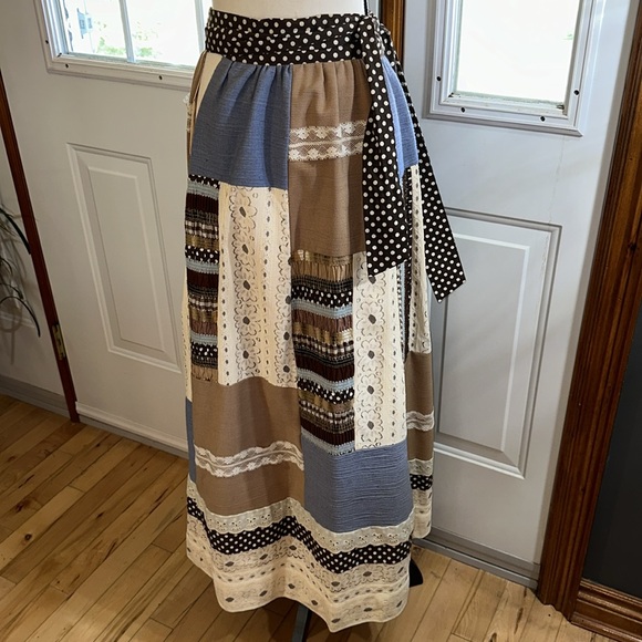 Vintage Shamash & Yofi Gunne Sax Patchwork Skirt - Picture 2 of 7